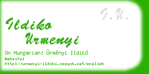 ildiko urmenyi business card